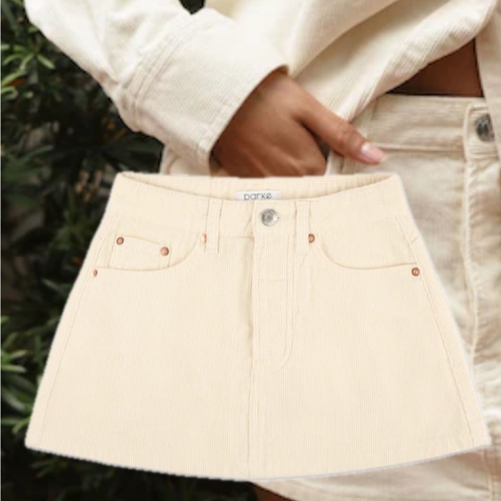 Parke Beige Mini skirt